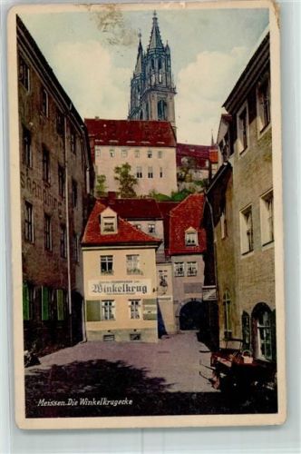 Meißen Winkelkrugecke Gasthaus Winkelkrug Domtürme