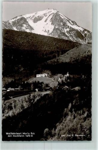 Siegsdorf Wallfahrtsort Maria Eck mit Hochfelln