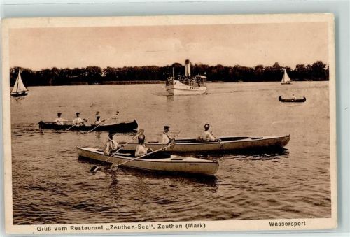 15738 O1615 Zeuthen - Gasthaus Restaurant Zeuthen See Wassersport Dampfer