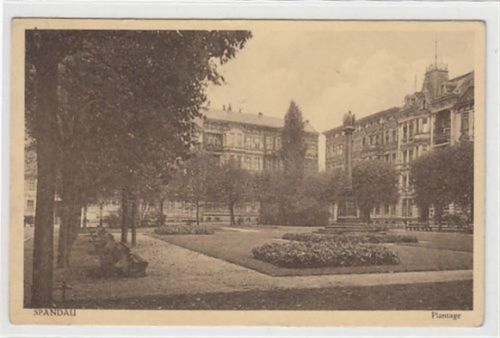 Berlin Spandau. Plantage gelaufen, ca. 1942. Gute Erhaltung.