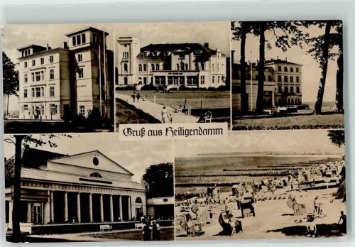 Heiligendamm Kurheime Kulturhaus Strand Strandkörbe