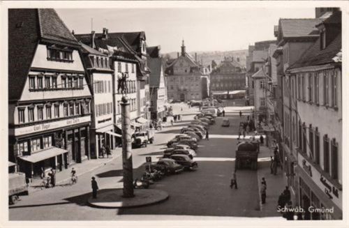Schwäbisch Gmünd. Straßenpartie ungelaufen Gute Erhaltung.