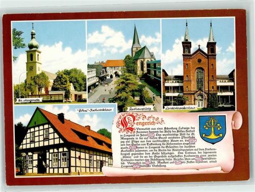 Lengerich St. Margarete Rathausplatz Landeskrankenhaus Wappen