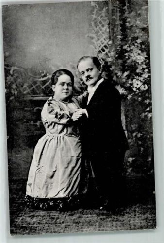 1926 Minatur Duett Emma und August Clever Revue AK