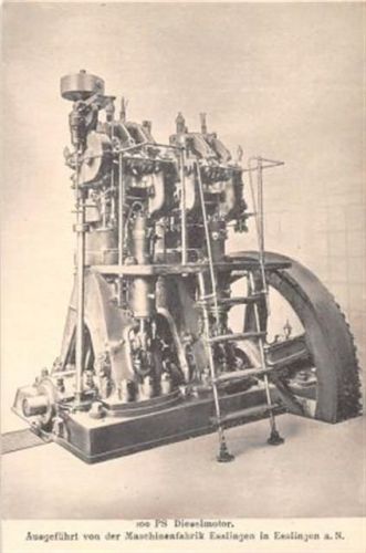 Esslingen am Neckar. ein 100 PS Dieselmotor. Ausgeführt von der Maschinenfabrik Esslingen ungelaufen Sehr gut erhalten.