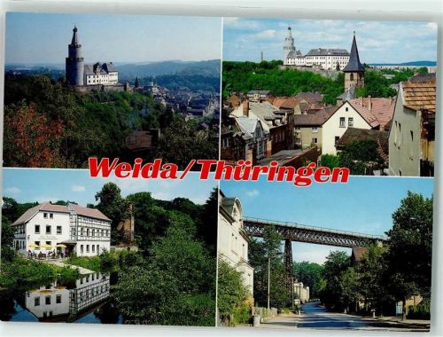 Weida Osterburg Brücke Turm See