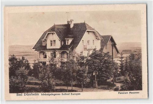 Bad Dürrheim. Pension Messmer ungelaufen Gute Erhaltung.