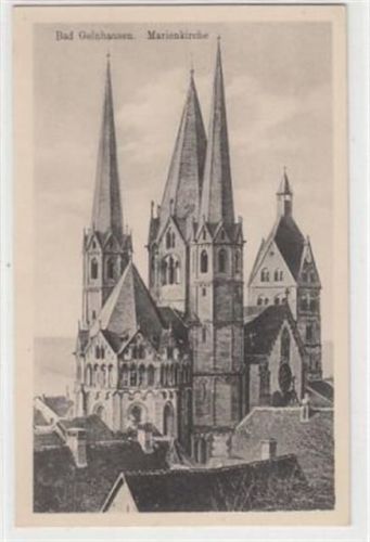 Gelnhausen Gelnhausen. ein Blick auf die Marienkirche ungelaufen Rückseite leicht fleckig, sonst gut erhalten