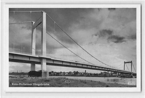 Köln Mülheim 901 Köln-Mülheim. Hängebrücke ungelaufen Top Erhaltung.