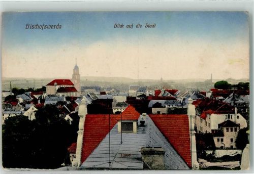 01877 O8500 Bischofswerda 1918 - Blick auf die Stadt