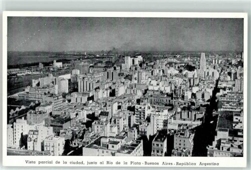 Buenos Aires Teilansicht der Stadt neben dem Rio de la Plate
