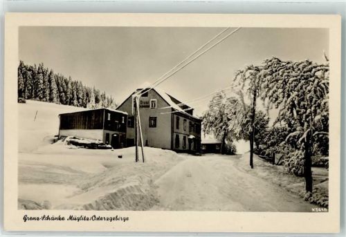 01778 O8231 Müglitz Gebrauchsspuren Grenz-Schänke Winter