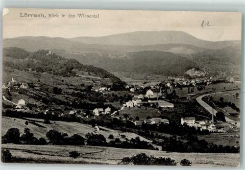 Lörrach Blick in das Wiesental