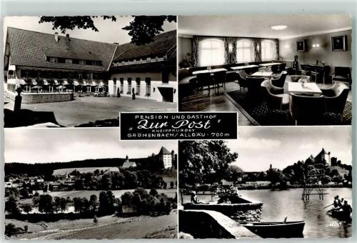 87730 W8944 Grönenbach , Allgäu - Pension und Gasthaus zur Post Boot
