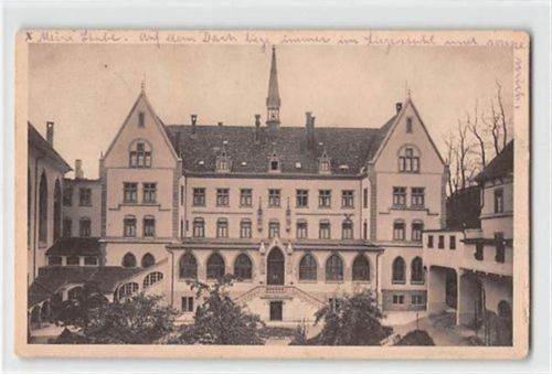 Kloster Untermarchtal. Exerzitienhaus. Feldpost Leicht abgerundete Ecke n, kleiner Knick oben links, sonst gut erhalten