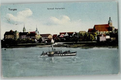 Torgau Schloss Hartenfels Dampfer Schiff