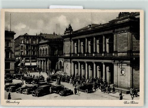 Hamburg 1936 Viele Autos AK