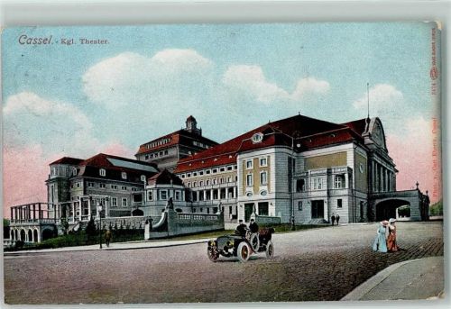 Kassel 1910 Königliches Theater Auto
