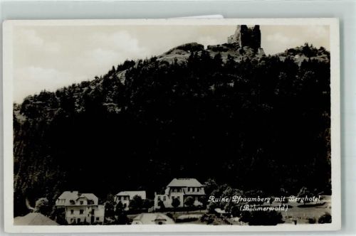 Tachov Tachau Foto AK Ruine Pfraumberg Berghotel Böhmerwald