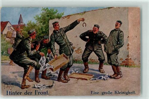 1918 Verlag Gebr. Dietrich Serie 167/6 Hinter der Front Humor