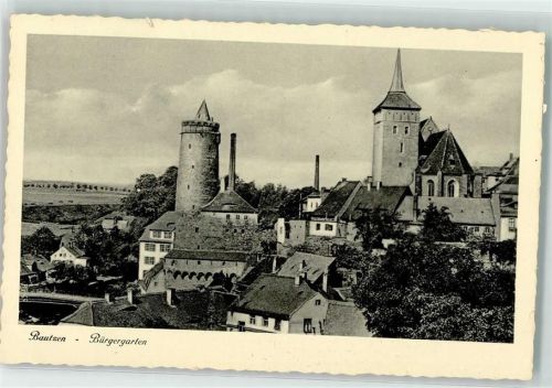 Bautzen Bürgergarten Alte Wasserkunst Michaeliskirche