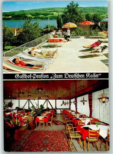 Gaienhofen Gasthaus Pension zum Deutschen Kaiser Terrasse