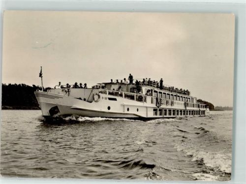 1963 Fahrgastschiff der Weißen Flotte Berlin "Friedrich Wolf" AK