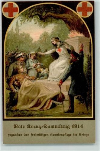 1915 Sammlung 1914 Krankenschwester sign. Roessler AK