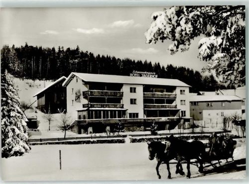 Achslach Hotel Jägerhof Pferdeschlitten Winter
