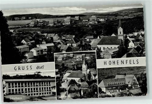 92366 W8431 Hohenfels , Oberpf - Schulhaus Erholungsheim Pfarrkirche