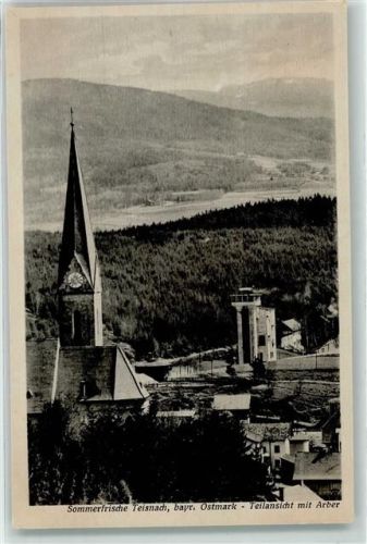 94244 W8376 Teisnach Gebrauchsspuren Kath. Pfarrkirche Teilsnacher Papier- und Cellulosefabrik