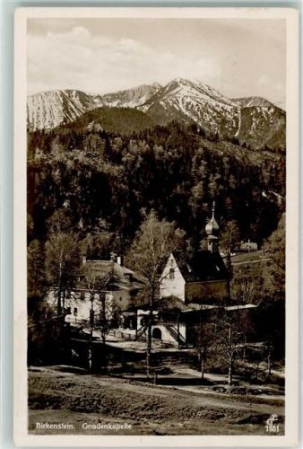 Birkenstein Gnadenkapelle Bahnpost Bayrischzell-München Zug 1320