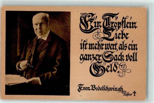 Bethel 1931 F. von Bedelschwingh Pastor - Kalligrafie