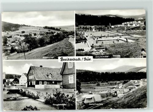 98553 O6051 Breitenbach b Suhl - Schwimmbad Hauptstraße Campingplatz