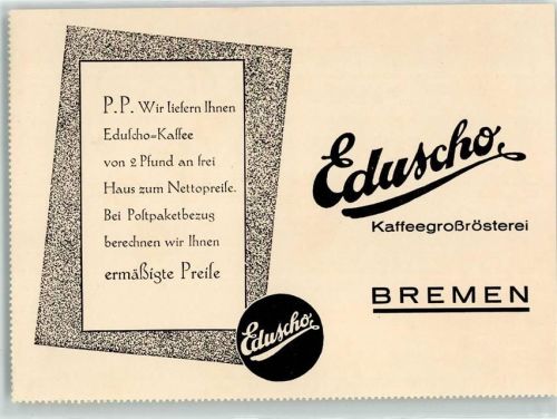 Bremen Eduscho Bestellkarte AK