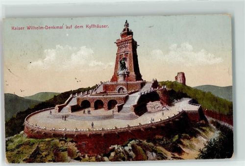 Bad Frankenhausen 1918 Kaiser Wilhelm Denkmal auf dem Kyffhäuser