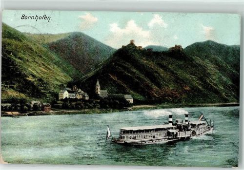 Kamp-Bornhofen 1907 Rhein Raddampfer