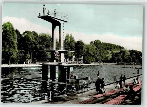 95615 W8590 Marktredwitz - Städt. Schwimmbad Sprungturm