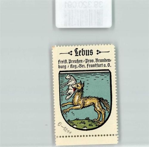 Lebus Wappen Wolf Lamm Kaffee Hag Nr. 34
