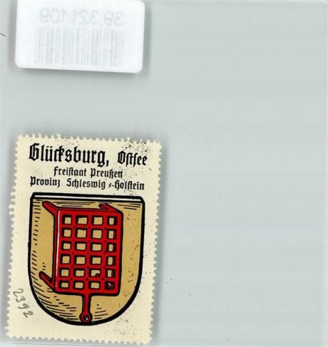 Glücksburg Wappen Kaffee Hag ca. 1920-1940 Roter Rost
