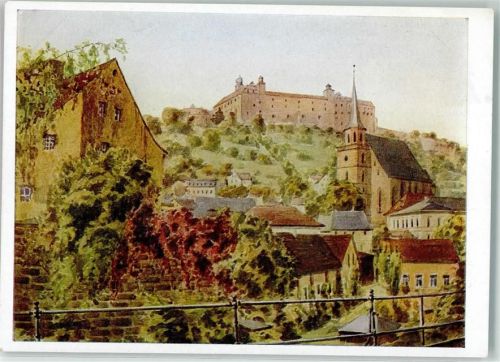 Kulmbach Plassenburg Nach Aquarell von Hans Schmitz