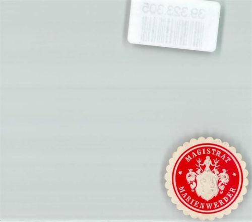 30159 W3000 Marienwerder Siegelmarke Magistrat Wappen Rot Weiß
