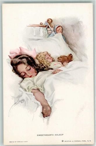Sweethearts Asleep Puppen Teddybär Reinthal & Newmann Nr. 301 AK