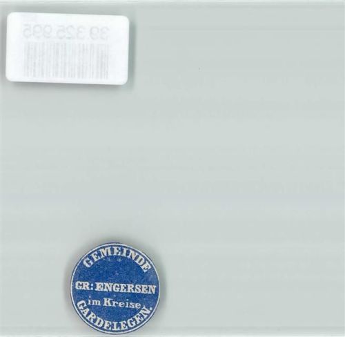 Engersen Gemeinde Gr. Engersen im Kreise Gardelegen