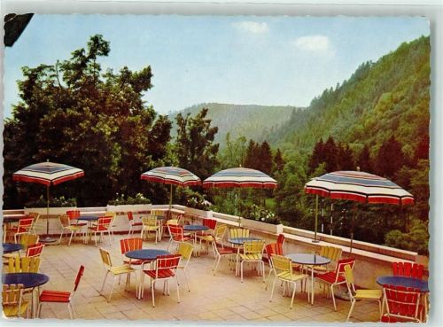 Gernsbach Cafeterrasse des Parkhotels