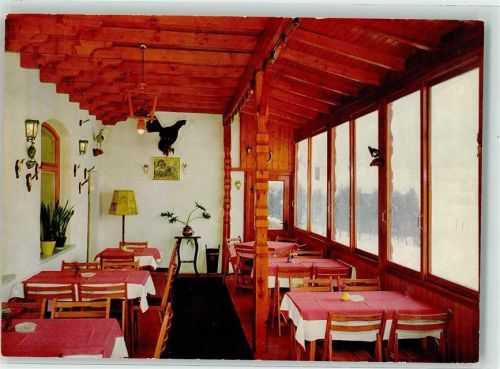 Achslach Hotel Jägerhof Veranda Wildtrophäen