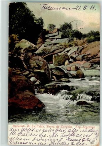 1911 Recuerdo de la Falda Sierra de Cordoba