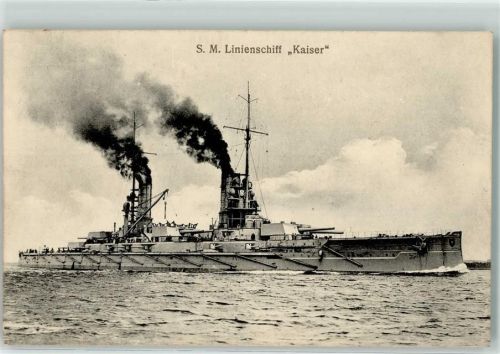 Verlag Gebr. Lempe Nr. 130 Rö - S.M. Linienschiff Kaiser Marine WK I
