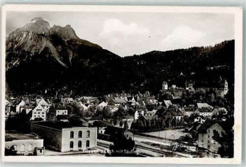 87629 W8958 Füssen Foto AK Säuling Bahnhof