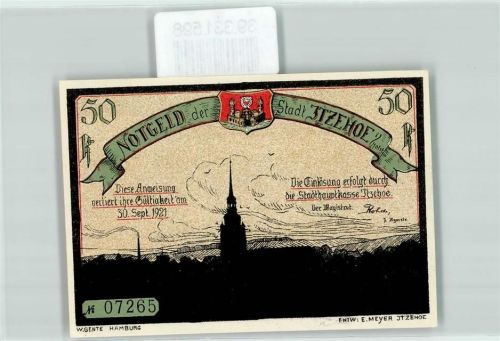 Itzehoe Notgeld 50 Pfennig